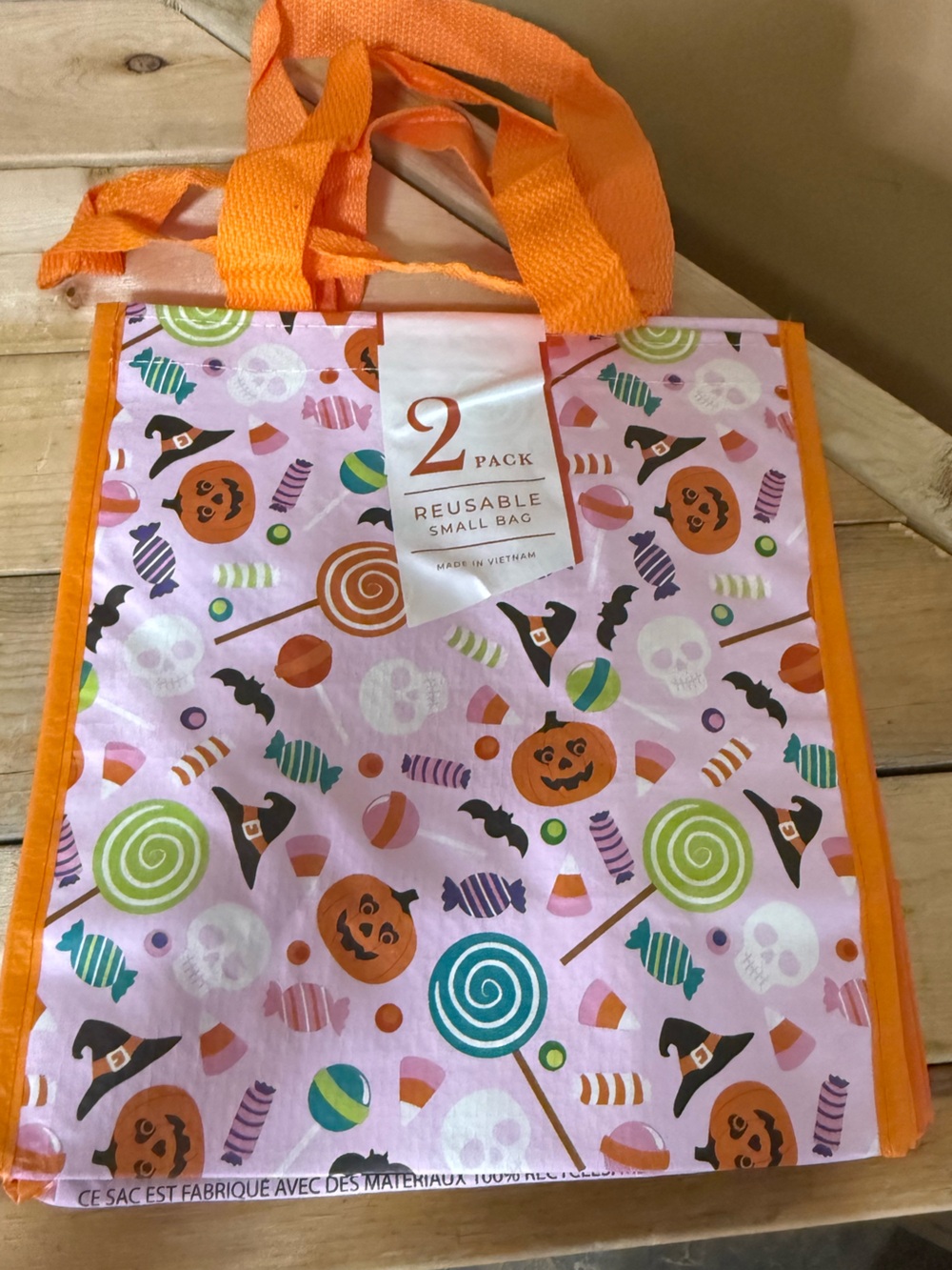 Home Goods Viral Set of 2 Halloween Reusable Tote Bags Limited Edition